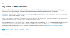 Desktop Screenshot of mariobollini.com